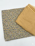 Light Yellow Floral Cotton Suit