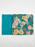 Blue Floral Cotton Suit