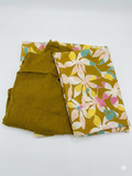 Mustard Floral Cotton Suit