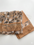 Caramel Bloom Embroidered Suit