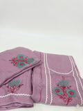 Pink Organza Thread embroidered Suit